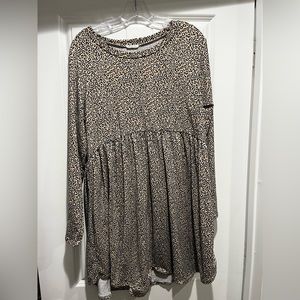 Long sleeve, cheetah dress, Jodifl brand, size L